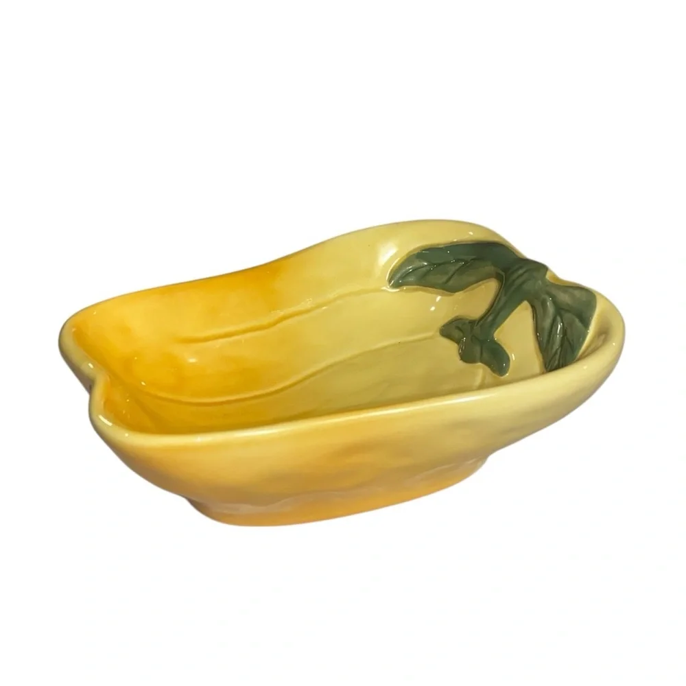 Williams-Sonoma Jardin Potager Ceramic Pumpkin and Bell Pepper Dish Set